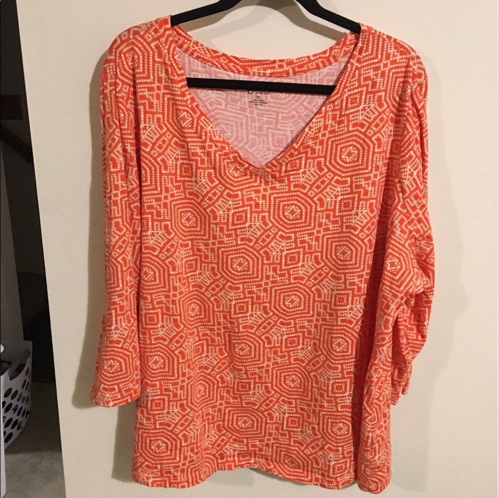 3/4 plus size top