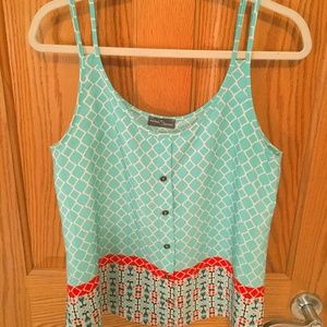 Teal Market & Spruce Tank Top