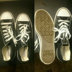 EUC black low top converse