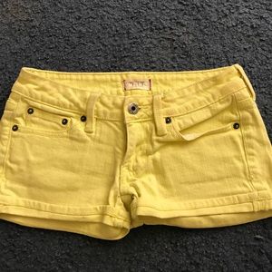 Neon yellow shorts