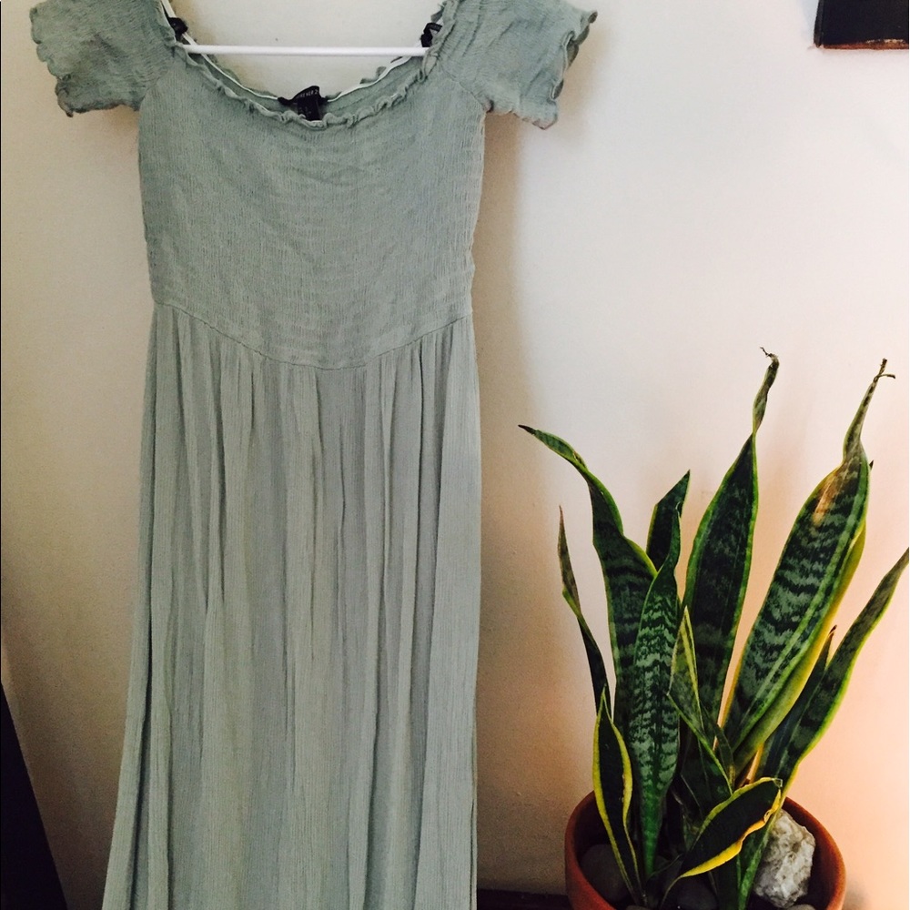 Sage maxi dress