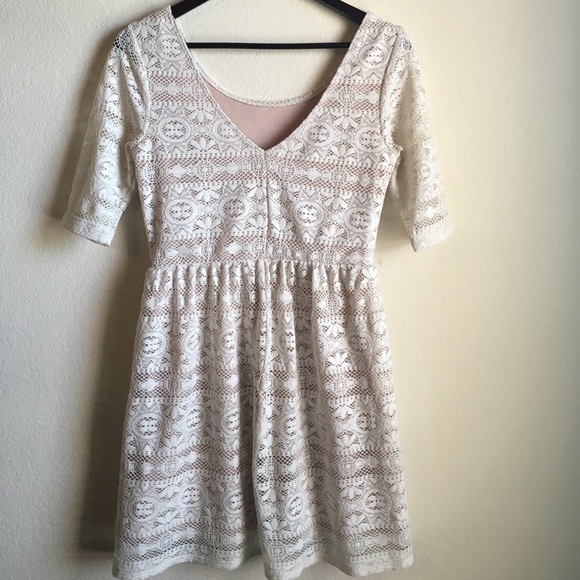  Charlotte Russe white lace dress  - Picture 3 of 4