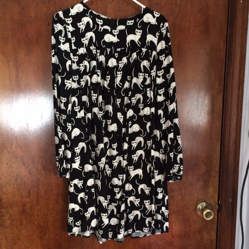 Asos Petite Crazy Cat Lady Smock Dress