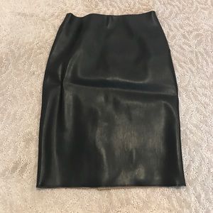 Zara vegan leather skirt