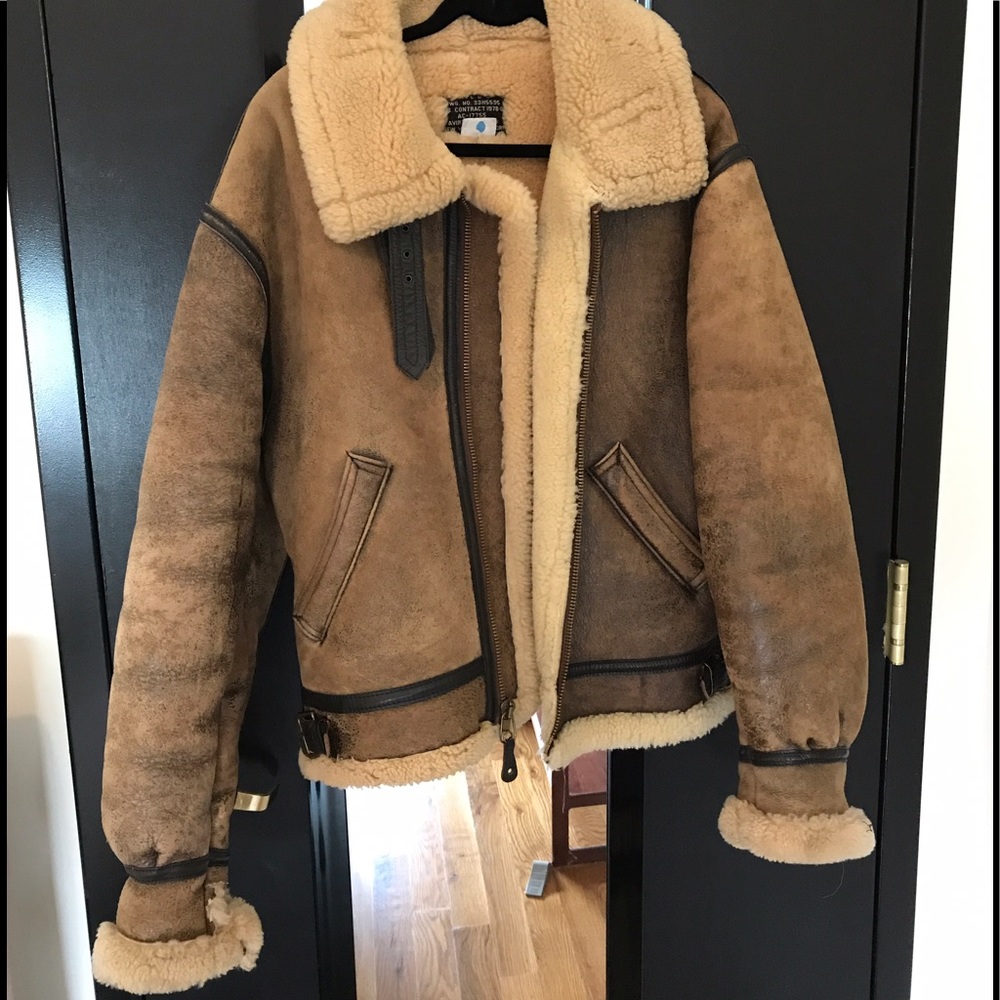 Vintage Avirex Shearling Bomber