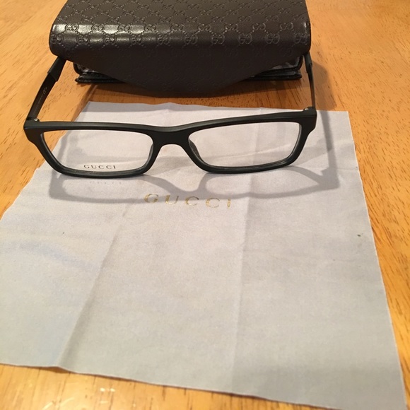 Men's Gucci Black with clear lenses - Picture 1 of 5