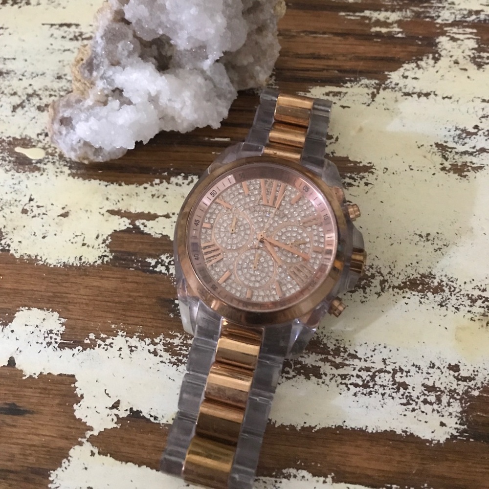 like new diamond michael kors watch