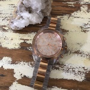 like new diamond michael kors watch