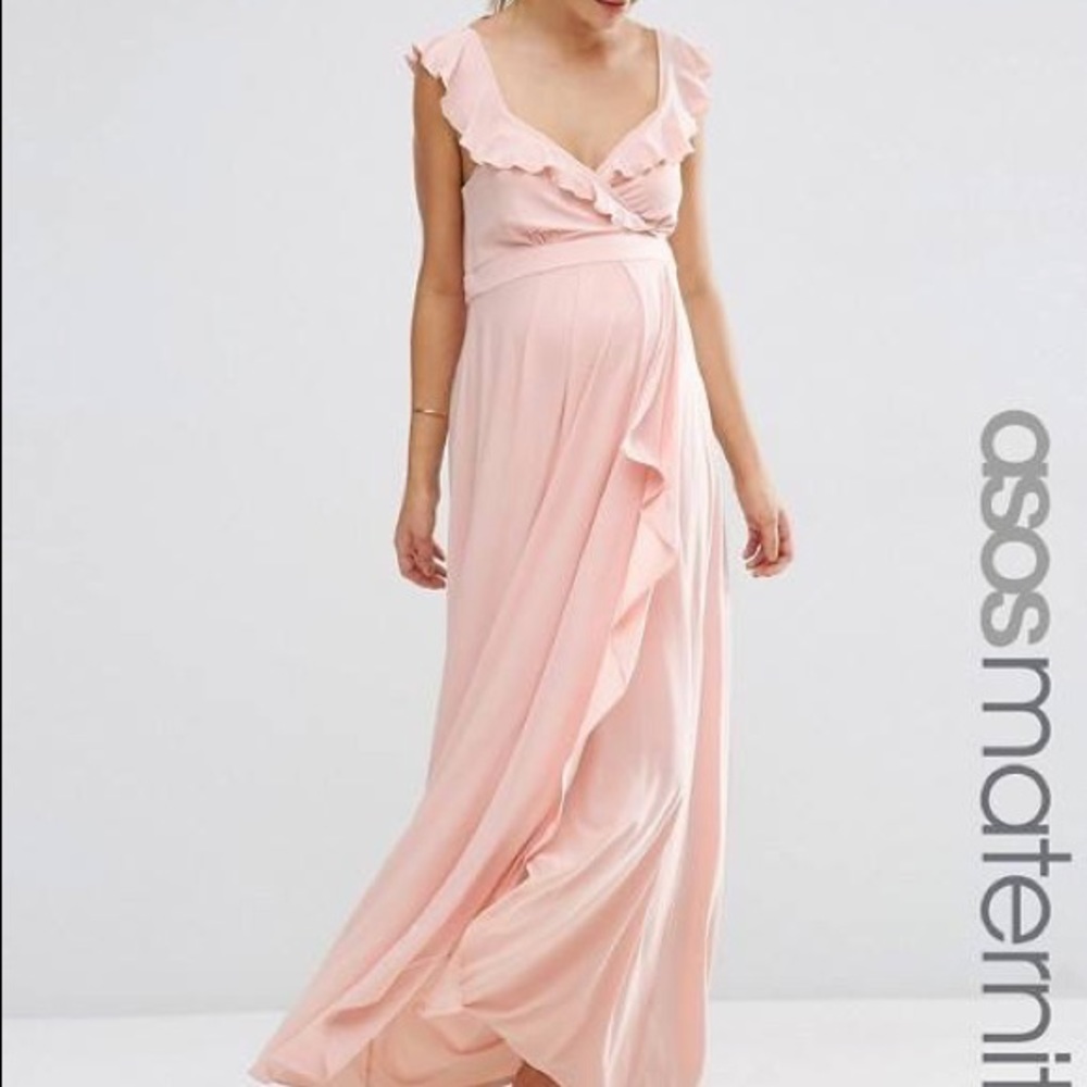 Asos Maternity dress in blush size Medium 6