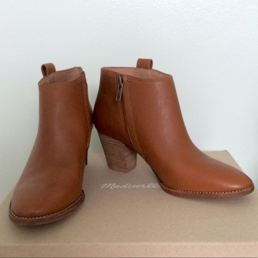 🆕 Madewell Billie Boot English Saddle size 7 - Picture 6 of 7