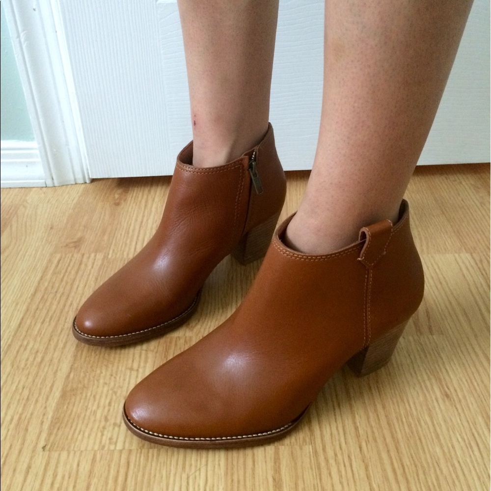 🆕 Madewell Billie Boot English Saddle size 7 - Picture 3 of 7