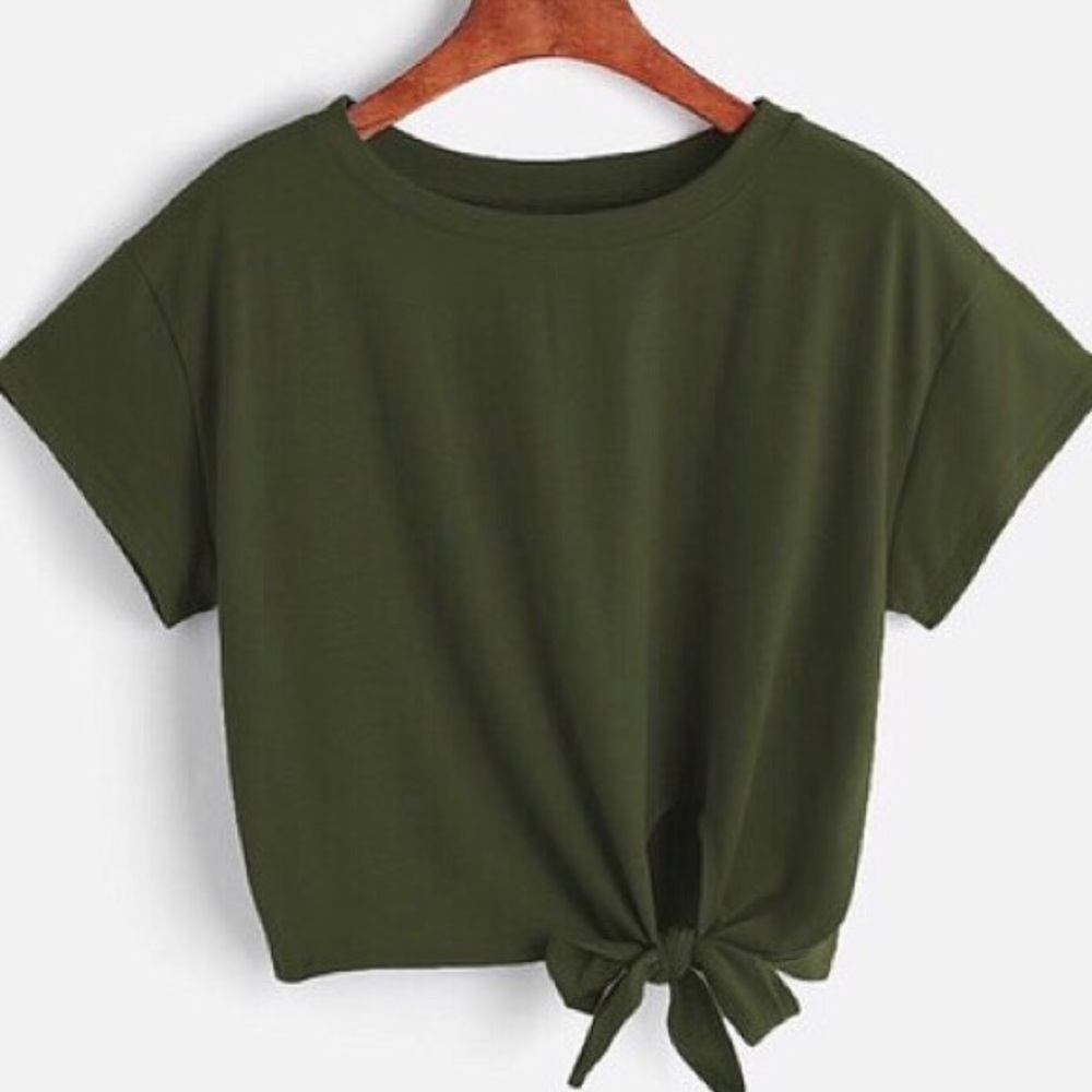 Tie in the front crop top