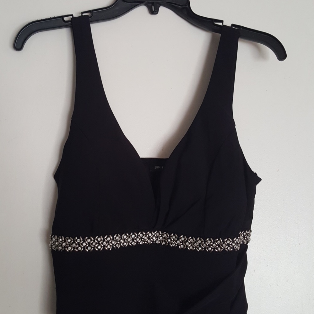 Black fitted dress