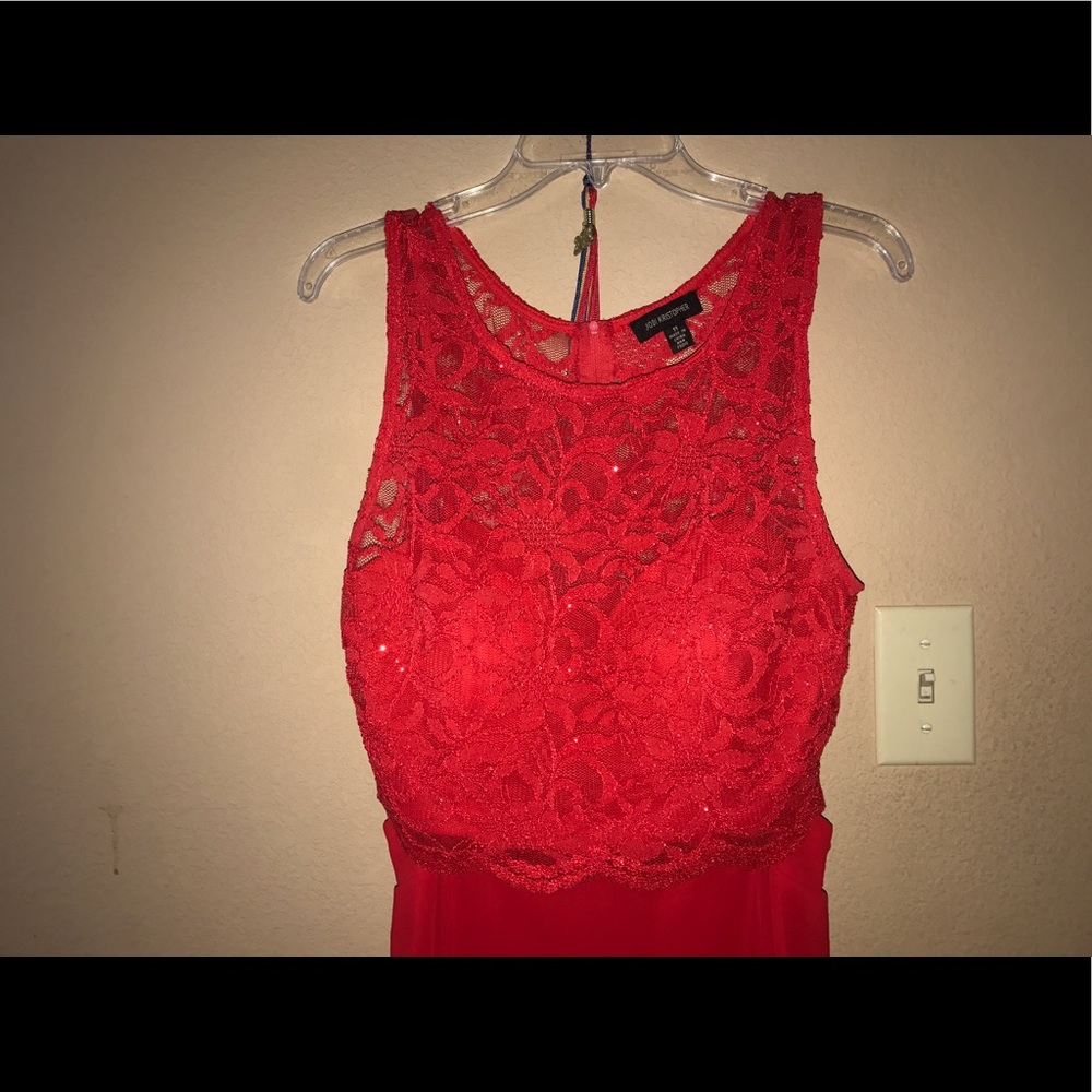 ruby red gown - Picture 3 of 4