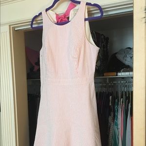 Ladies JCrew Pink Seer Sucker Dress