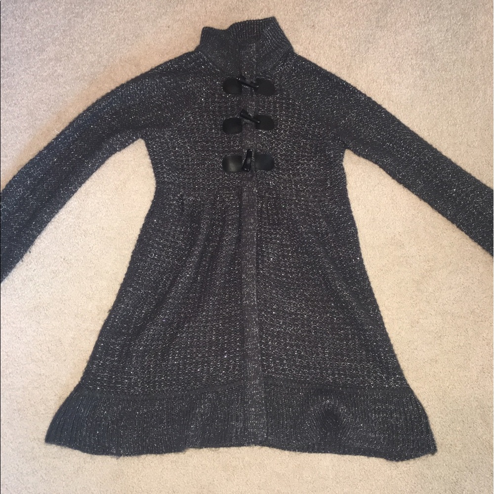 Zip Up Sparkly Cardigan (Price Negotiable)