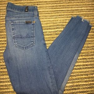 7 for all mankind raw hem crop