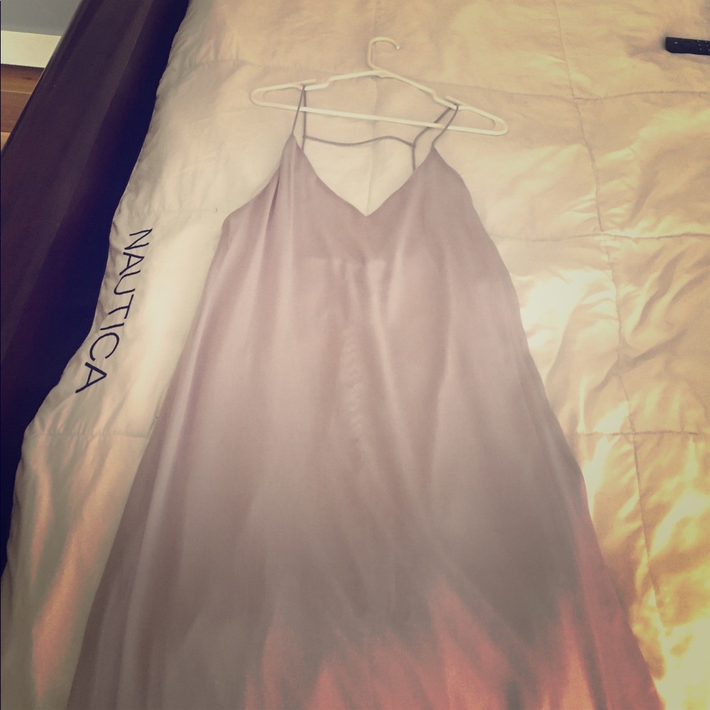 Long maxi loose flowwy dress , low back
