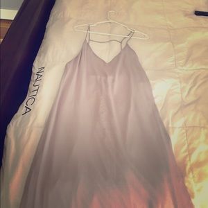 Long maxi loose flowwy dress , low back