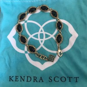 Kendra Scott Black & Gold Bracelet