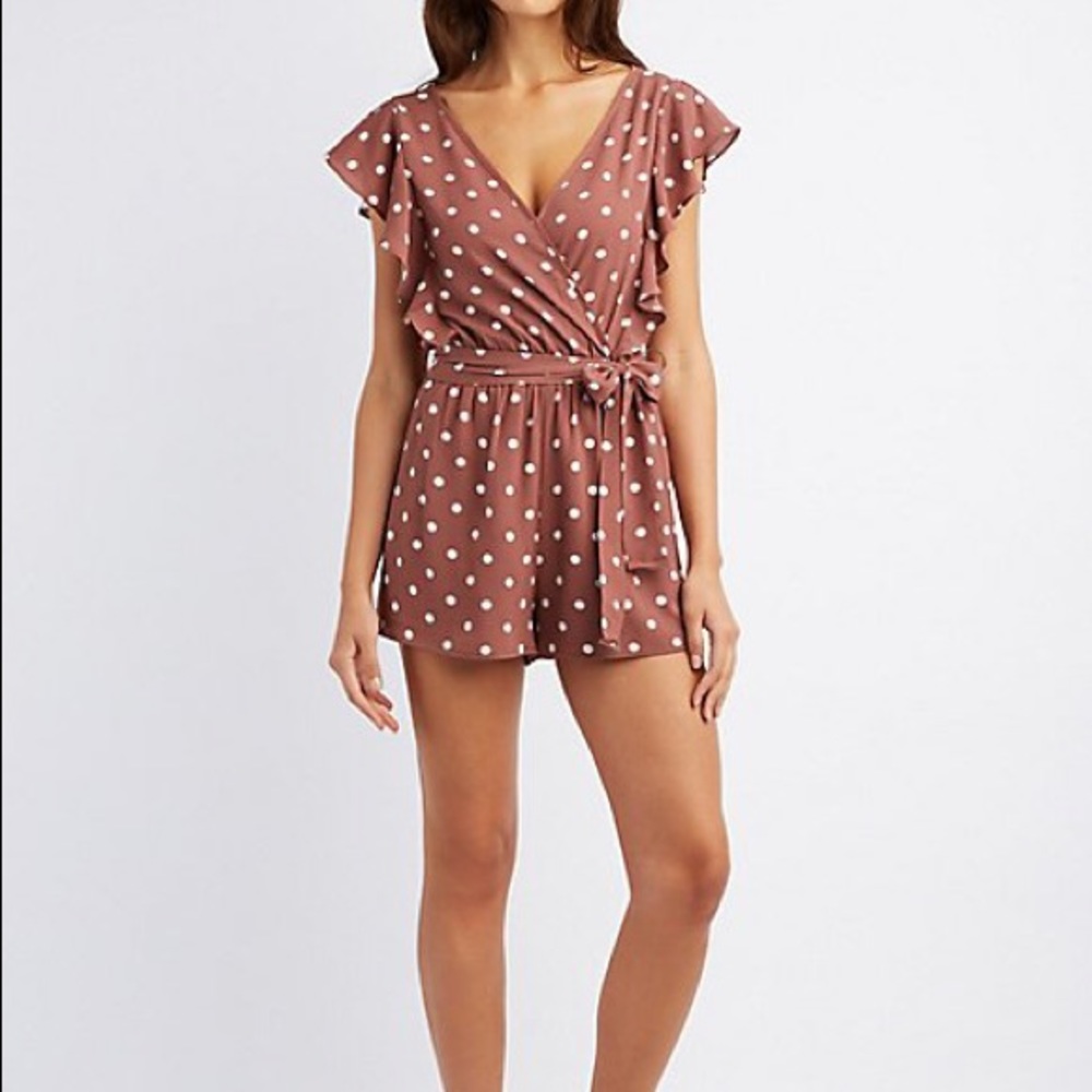 NEW POLKA DOT ROMPER
