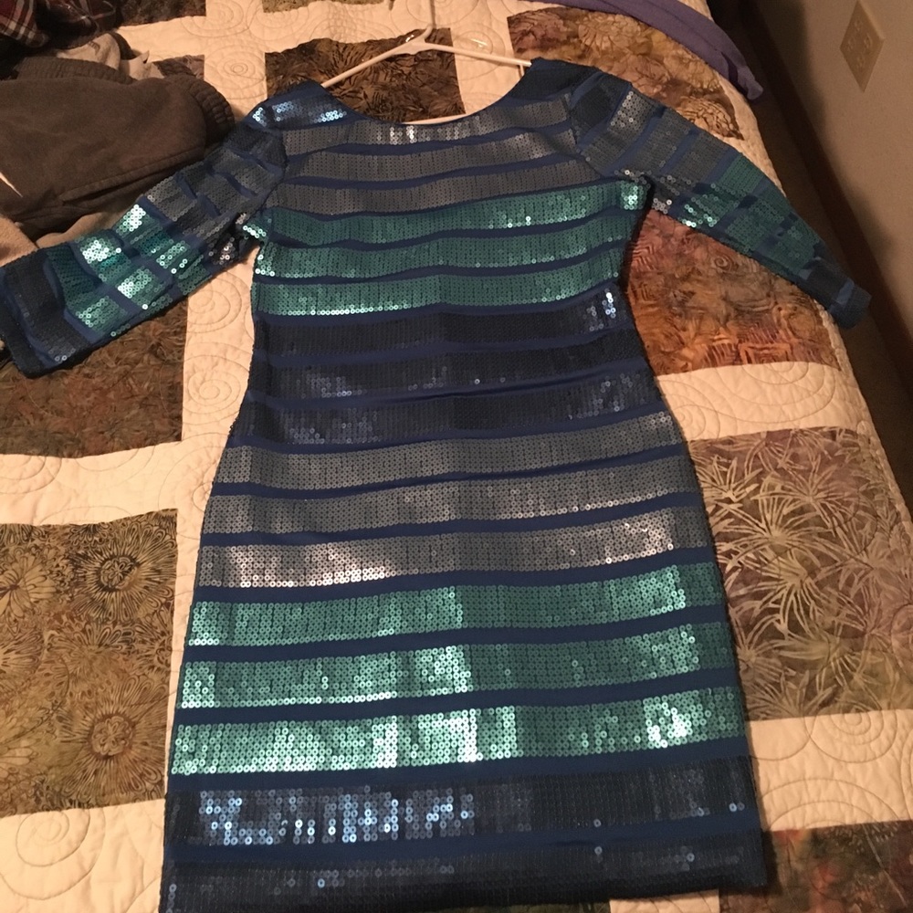 Blue homecoming dress