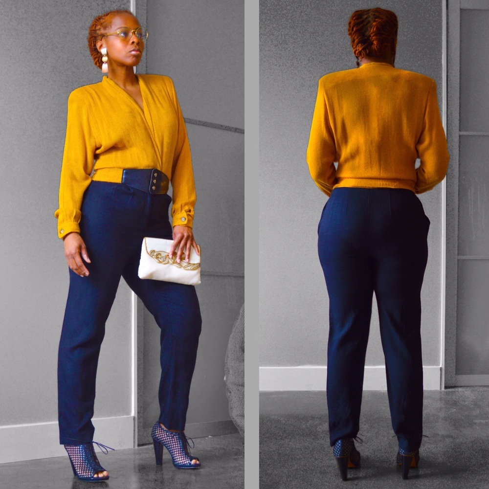 Gold and Black Vintage Jumpsuit