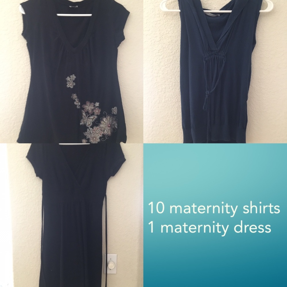 Small maternity shirts and dress