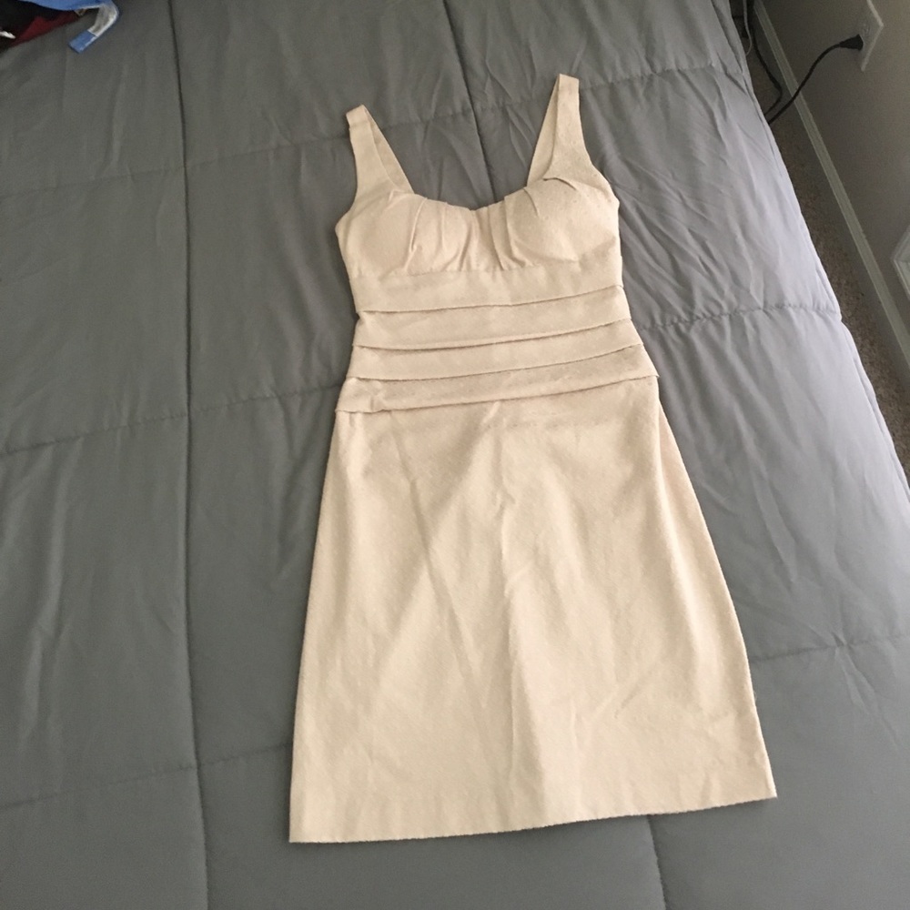 B. Darlin. Beige Knee-length Dress.