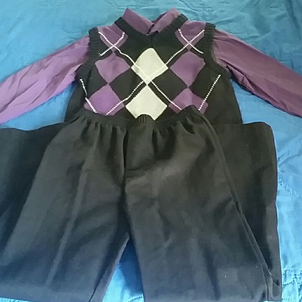Boys pant set with vest