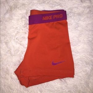 Orange Nike Pros