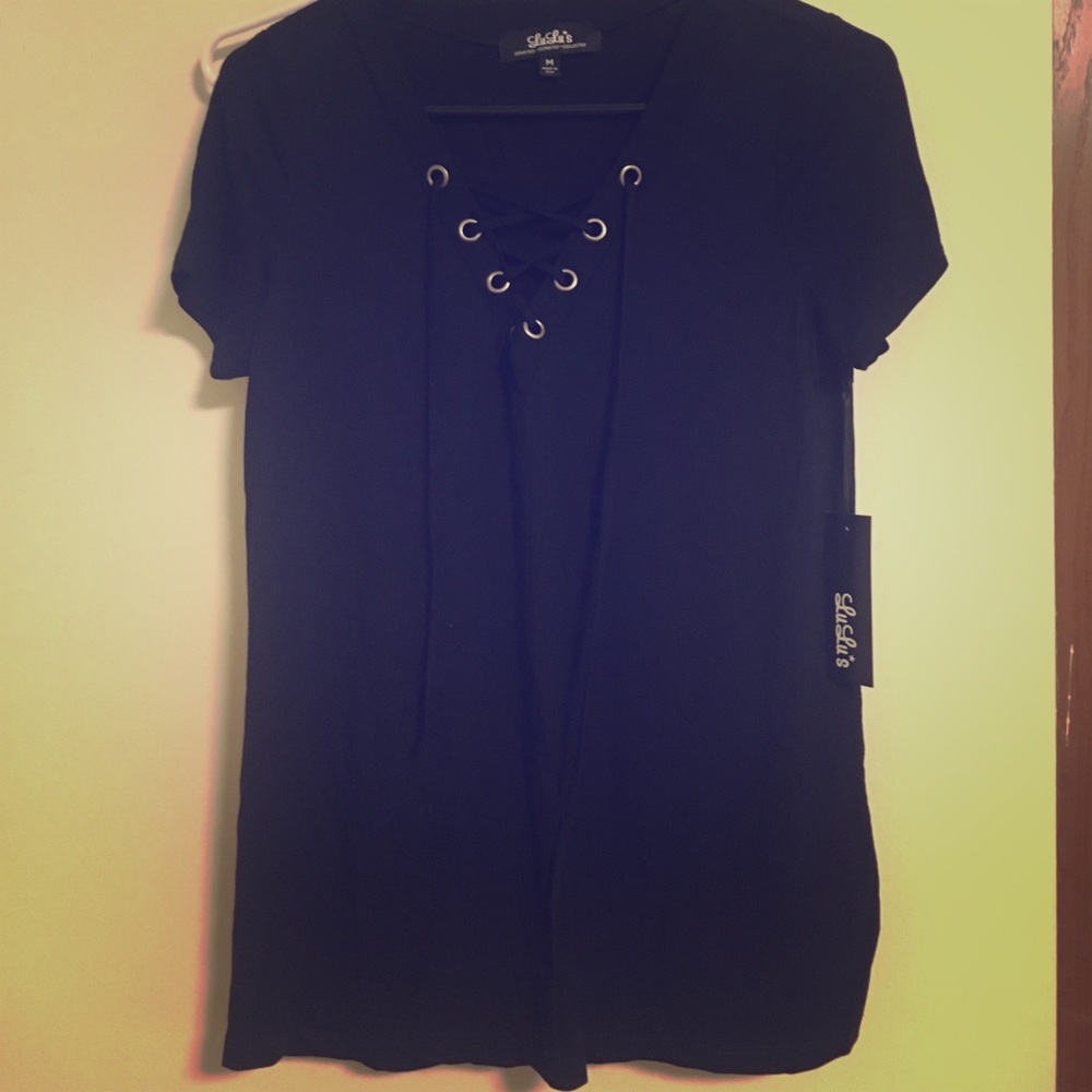 Lulu's Lace Up Top!