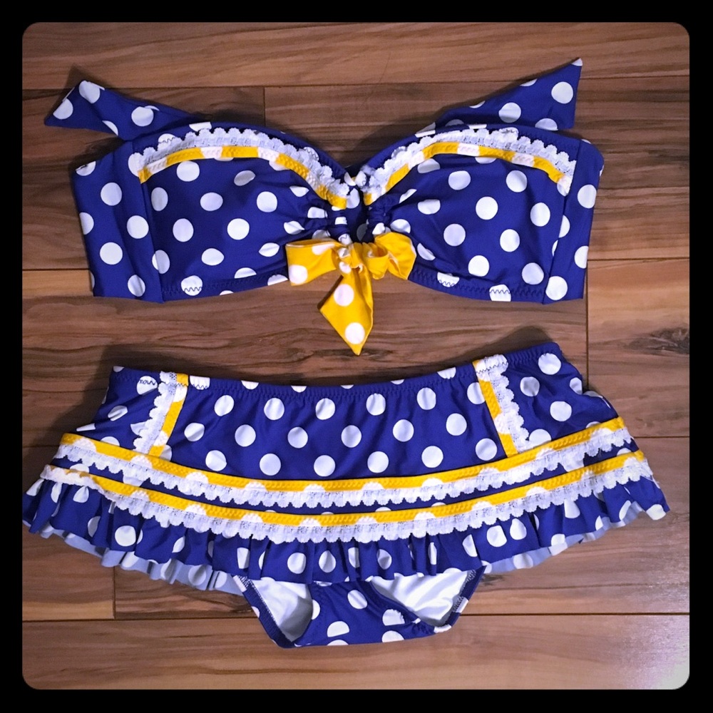Betsey Johnson Polka Dot Swimsuit