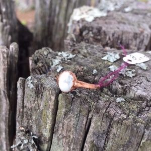 Electroformed Howlite Stone Ring
