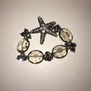 Diamond Grey Starfish Bracelet