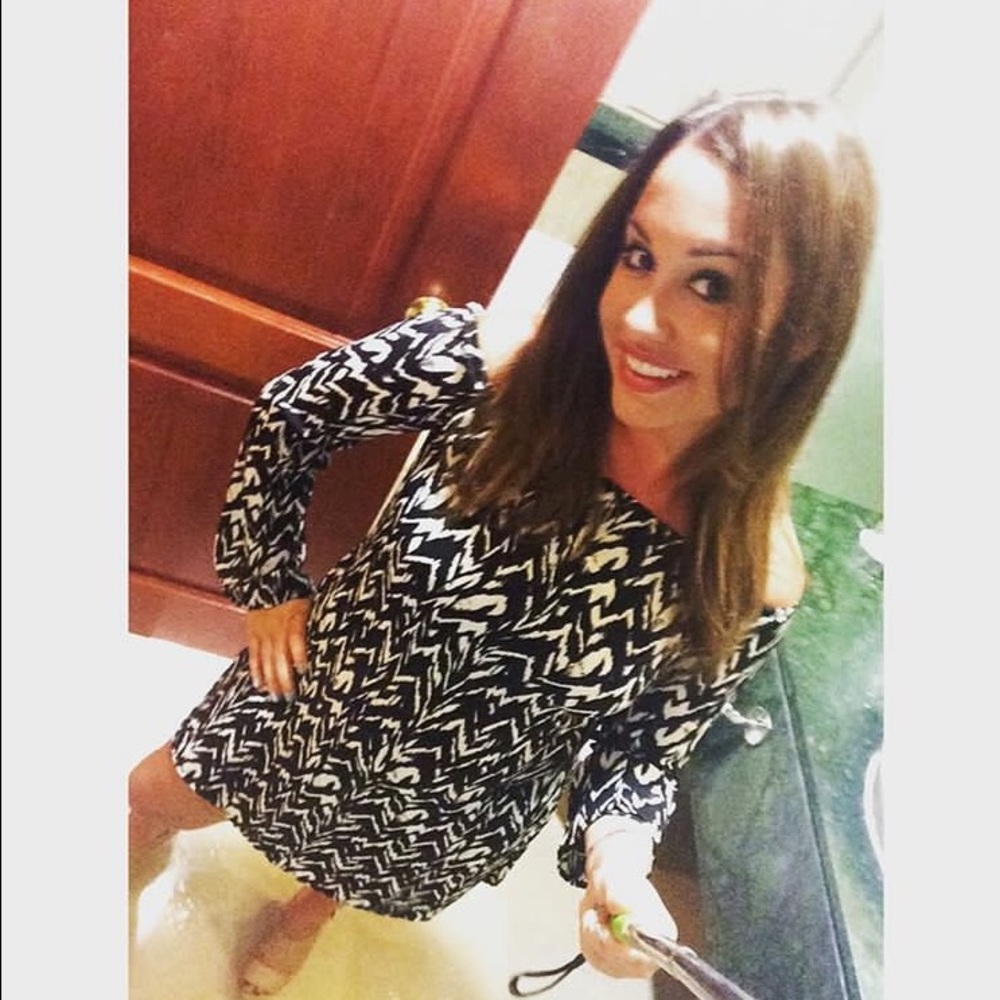 Black and white dress