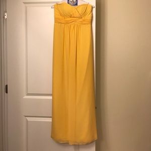 Yellow bridesmaid dress
