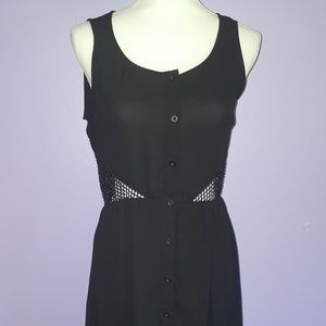 High Low Fishnet backed dress