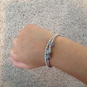 Pandora wrap around bracelet with charms