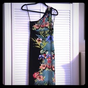 Cache Tropical Print Dress