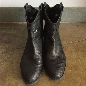 Black Sam Edelman Cowboy Ankle Boot