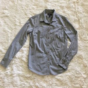 J. Crew Perfect Fit Polka Dot Button Down Shirt