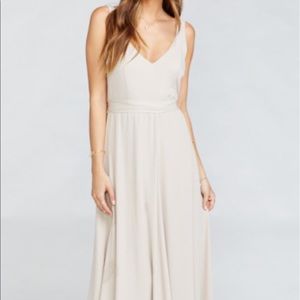 Show me your mumu Jenn Maxi bridesmaid dress