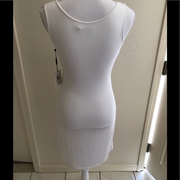 Calvin Klein White Sequined Cocktail Tank Dress - Picture 3 of 6