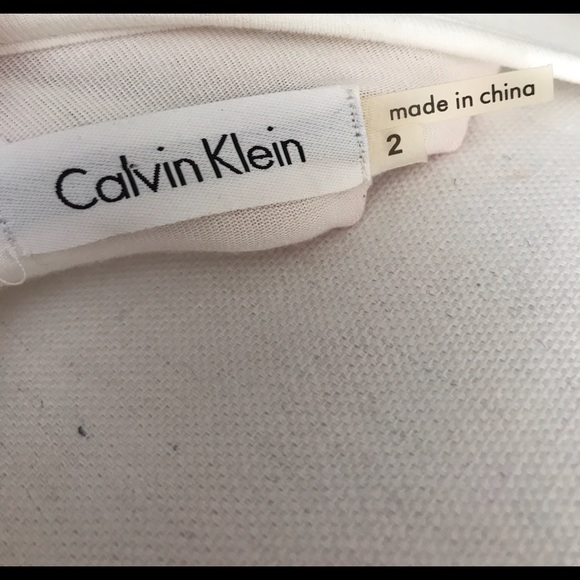 Calvin Klein White Sequined Cocktail Tank Dress - Picture 5 of 6