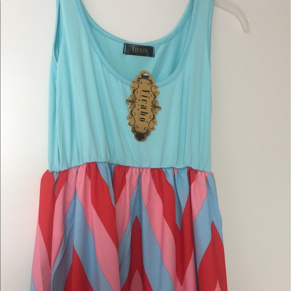 Brand new small maxi chevron dress