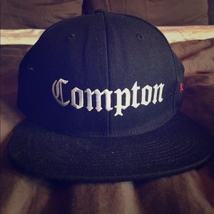 Compton Black SnapBack hat.