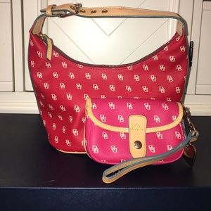 Dooney& Bourke bag and wristlet set!