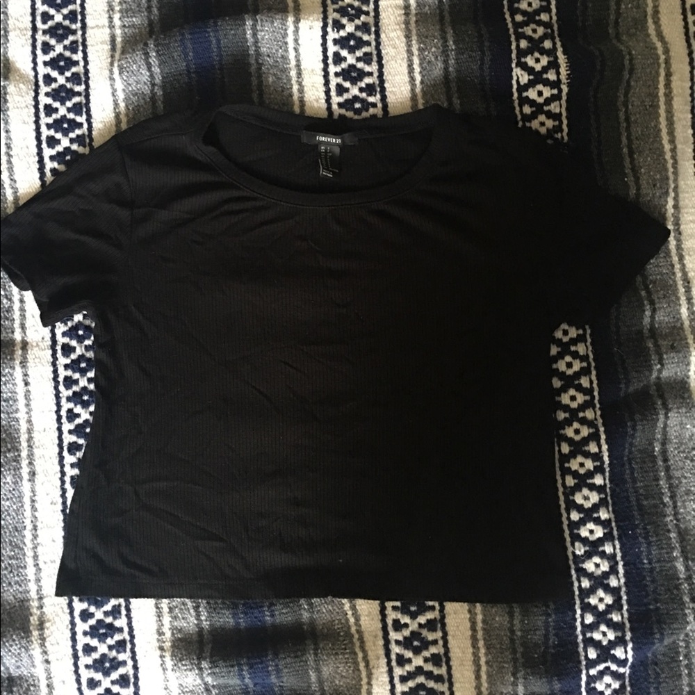Black crop top