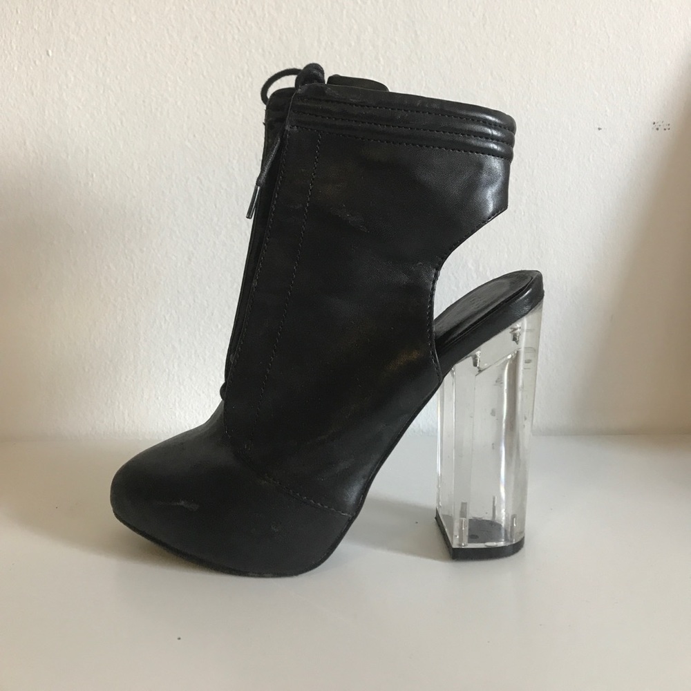 Lucite heels